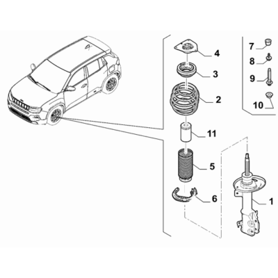 Jeep Avenger 2023-Present Front Suspension Pad