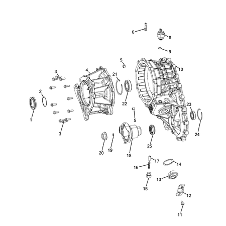 Jeep Wrangler 2018-Present Case And Related Parts Screw