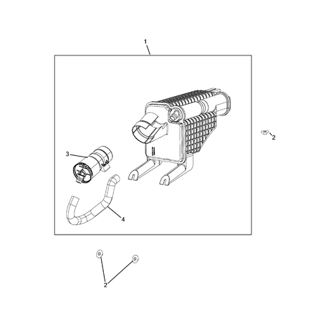 Jeep Wrangler 2018-Present Vacuum Canister/Leak Detection Pump Hose
