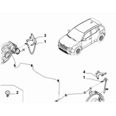 Jeep Avenger 2023-Present Hydraulic Brake System Bracket