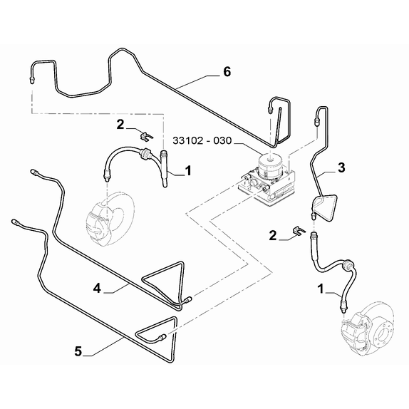 Jeep Renegade 2015-Present Hydraulic Brake System Pipe