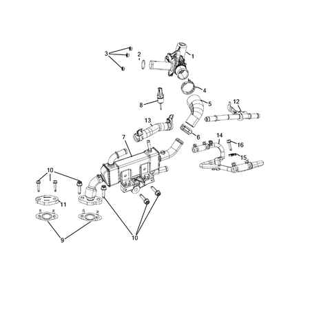 Jeep Grand Cherokee 2011-2020 Egr System Plate