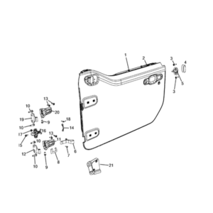 Jeep Wrangler 2018-Present Front Door Metal Lining