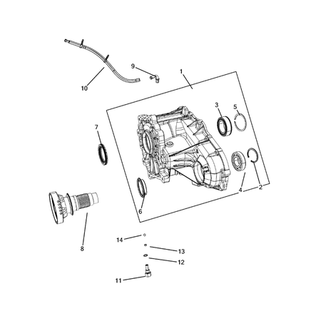 Jeep Grand Cherokee 2011-2020 Case, And Extension Spring