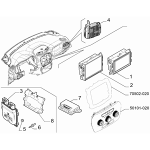 Jeep Wrangler 2018-Present Battery, Battery Tray And Cables Bracket