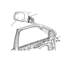 Jeep Grand Cherokee 2011-2020 Exterior Mirror Rear View Mirror