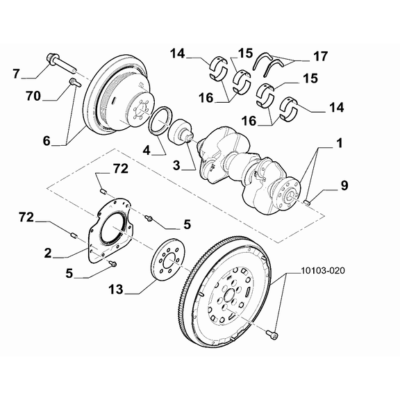 Jeep Avenger 2023-Present Crankshaft And Flywheel Pin