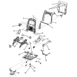 Jeep Grand Cherokee 2011-2020 Front Seats – Adjusters, Recliners, Shields And Risers Bracket