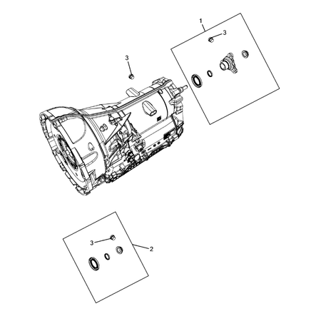 Jeep Grand Cherokee 2011-2020 Case, Extension, Oil Pan, And Indicator (Dipstick) Flange