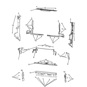 Jeep Grand Cherokee 2021-Present Radiator And Related Parts; Charge Air Cooler Pin