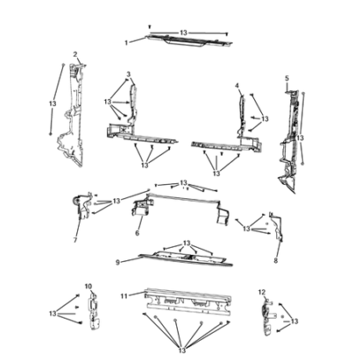 Jeep Grand Cherokee 2021-Present Radiator And Related Parts; Charge Air Cooler Seal