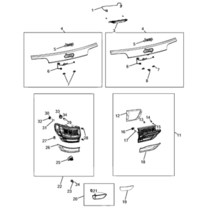 Jeep Grand Cherokee 2011-2020 Lamps-Interior And Exterior Moulding