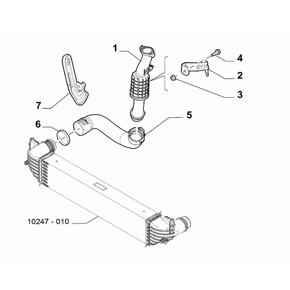 Jeep Renegade 2015-Present Heat Exchanger Pipeline Collar