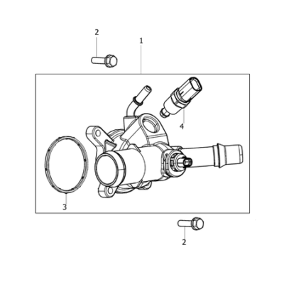 Jeep Renegade 2015-Present Water Pump And Lines Screw