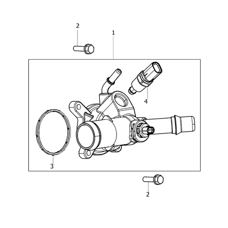 Jeep Renegade 2015-Present Water Pump And Lines Screw