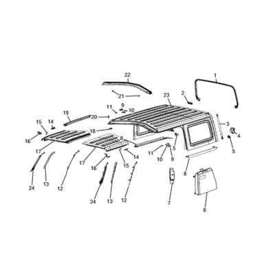 Jeep Wrangler 2018-Present Roof Hard Top