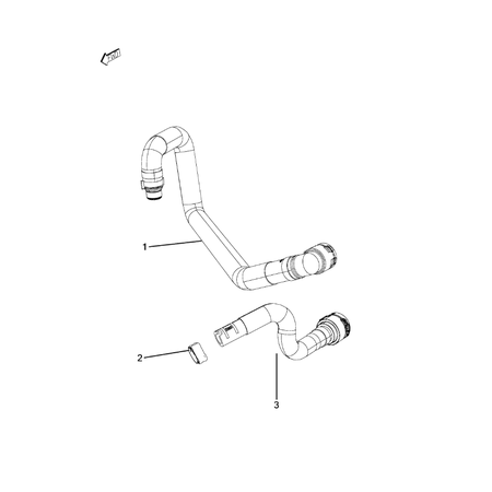 Jeep Cherokee 2014-2018 Air Conditioner And Heater Plumbing Hose