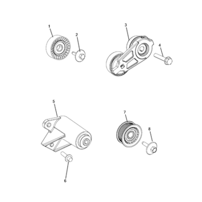 Jeep Grand Cherokee 2011-2020 Pulleys And Related Parts Fixed Tightener