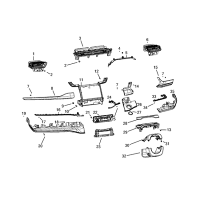 Jeep Grand Cherokee 2021-Present Instrument Panel Clamping Kit