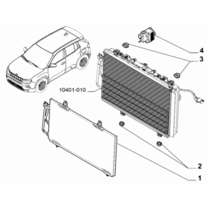 Jeep Avenger 2023-Present Ventilation And Heating Condenser