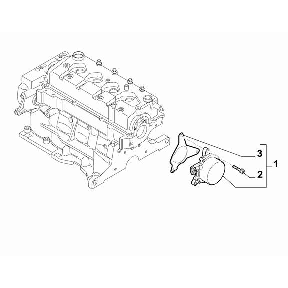 Jeep Renegade 2015-Present Brake Vacuum System Screw And Washerassy