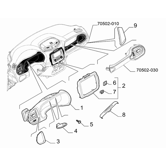 Jeep Renegade 2015-Present Instrument Panel Plug