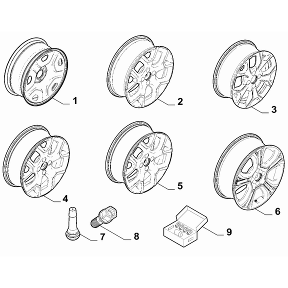 Jeep Avenger 2023-Present Wheels Stud