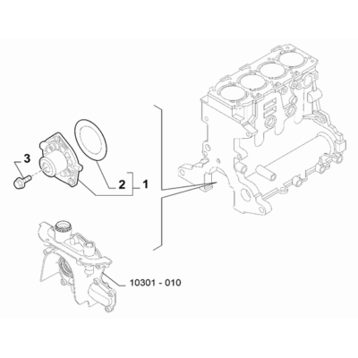 Jeep Renegade 2015-Present Water Pump And Lines Screw