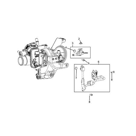 Jeep Grand Cherokee 2021-Present Turbo Charger Cooling System Screw