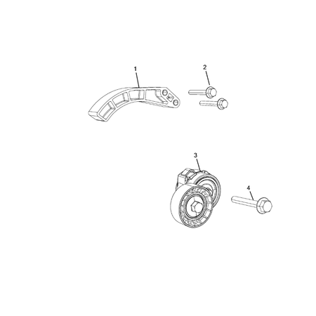 Jeep Compass 2017-Present Pulleys And Related Parts Adjustable Tightener