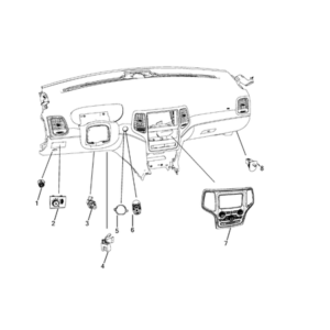 Jeep Grand Cherokee 2011-2020 Radio, Antenna, Speakers, Dvd, And Video Systems Cd Reader