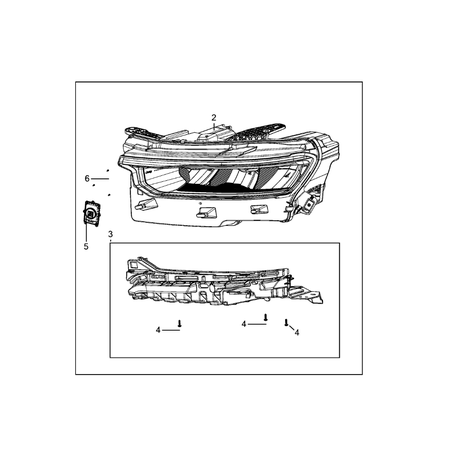 Jeep Grand Cherokee 2021-Present Lamps, Interior And Exterior Clamping Kit