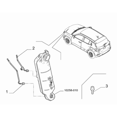 Jeep Avenger 2023-Present Anti-Pollution System Pipe