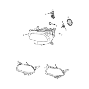 Jeep Avenger 2023-Present Outer Lighting Screw