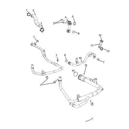 Jeep Grand Cherokee 2011-2020 Water Pump And Related Parts Screw