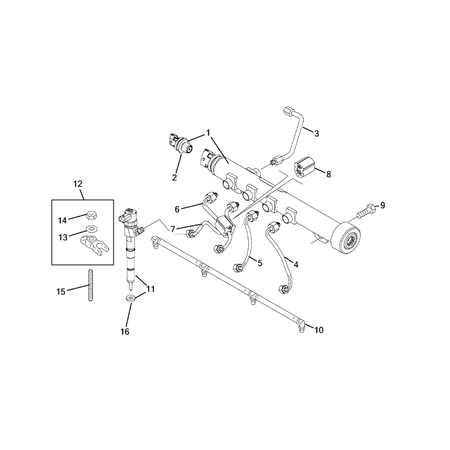 Jeep Compass 2017-Present Fuel Rail And Injectors Stud