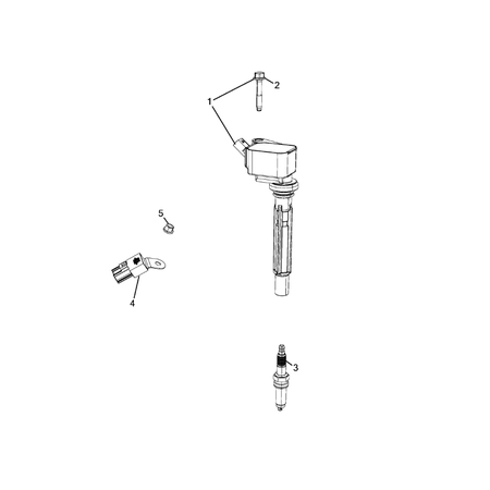 Jeep Wrangler 2018-Present Ignition, Spark Plugs, Cables, Coils, And Glow Plugs Screw