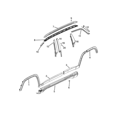 Jeep Compass 2017-Present Moldings And Ornamentation Moulding