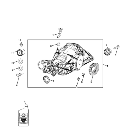 Jeep Grand Cherokee 2011-2020 Rear Axle Assembly Differential