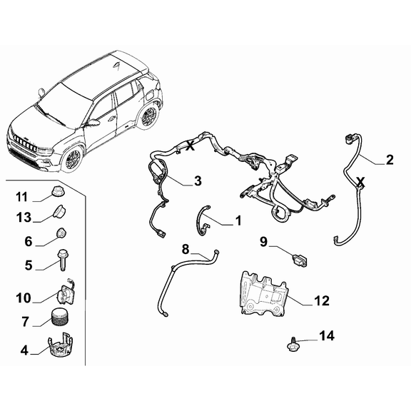 Jeep Avenger 2023-Present Battery Block