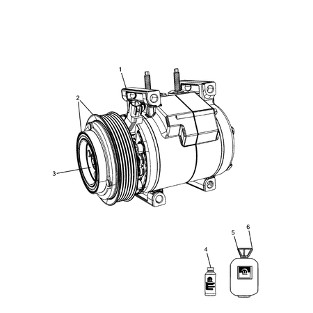 Jeep Grand Cherokee 2011-2020 Air Conditioner Compressor And Mounting Lubricant