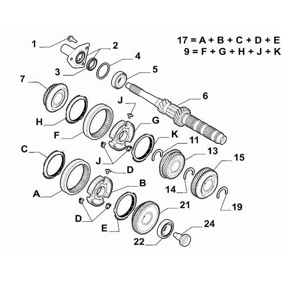 Jeep Avenger 2023-Present Spur Reduction Gearing Half Ring