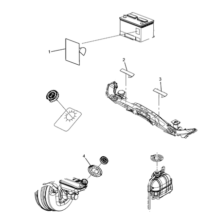 Jeep Cherokee 2014-2018 Under Hood Adhesive Label