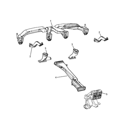 Jeep Grand Cherokee 2011-2020 Air Ducts Air Ducting