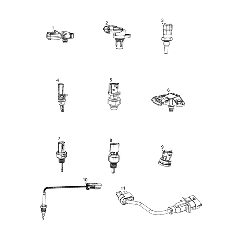 Jeep Wrangler 2018-Present Sensors Sending Unit