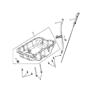 Jeep Cherokee 2014-2018 Engine Oiling, Oil Pan And Indicator (Dipstick) Screw