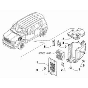 Jeep Wrangler 2018-Present Battery, Battery Tray And Cables Screw And Washerassy