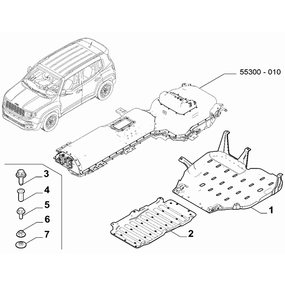 Jeep Renegade 2015-Present Battery Protection