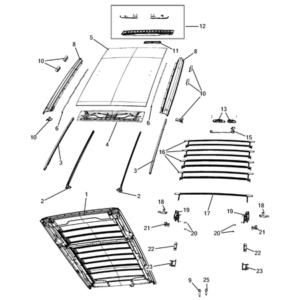 Jeep Wrangler 2018-Present Hood And Hood Release Seal Gasket