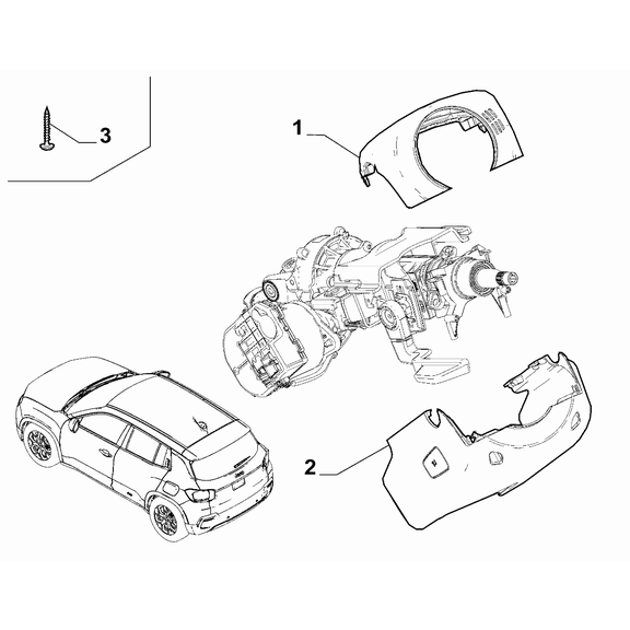 Jeep Avenger 2023-Present Instrument Panel Screw